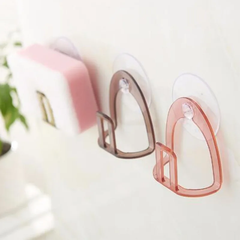 Kitchen Suction Cup Sink Drain Rack Sponge Storage Holder Kitchen Sink Soap Rack Drainer Rack Bathroom Accessories Organizer