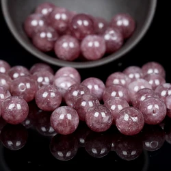 Natural Pouple Lepidolite Stone Round Loose Spacer Beads For Jewelry Making DIY Bracelet Handmade 6/8/10/12mm