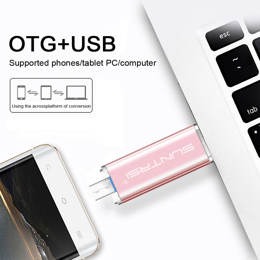 Suntrsi pen drive 3.0 8gb 16g  32GB 64G USB Flash Drive 128G Pendrive waterproof usb stick флэш-накопите u-disk key gift for PC