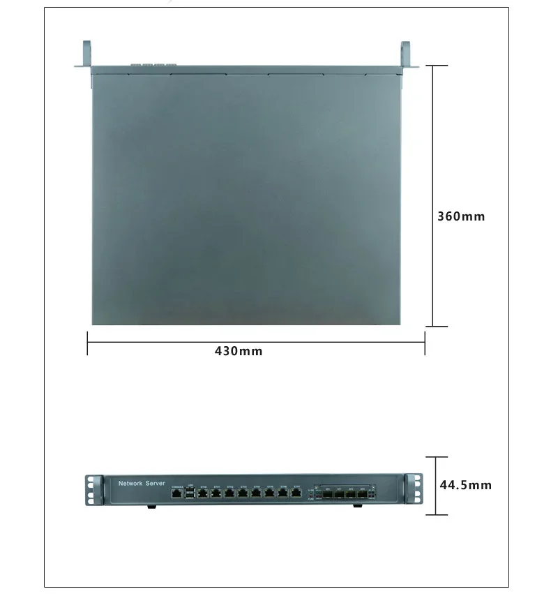 LIncome-Processeur Intel Core i7 8700, appareil pare-feu, trône de fouet avec OEM rosée, Chine, 1U, 8, 1000M, rack de serveur nic, 4*10G, déchets i3, i5, i7, 1151