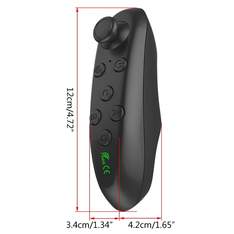 Wireless Bluetooth-compatible Gamepad VR Remote Controller for Joystick Game Pad Control 3D Glasses Phone