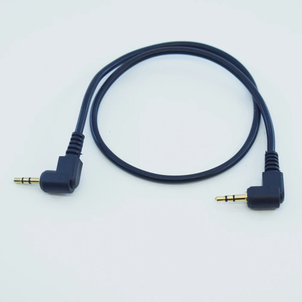 1pc Right Angle 30cm 2.5mm Stere Male to 2.5mm Male Aux Audio Adapter Cable Item No.: 4-0379