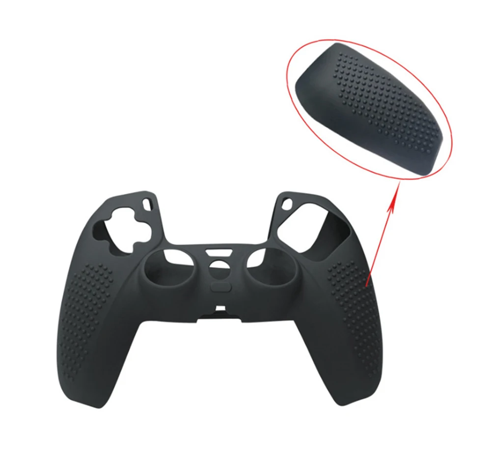 Custodia protettiva in Silicone con manico 1pc custodia protettiva in pelle antipolvere antiscivolo per gioco Controller PS5 s-ony PlayStation