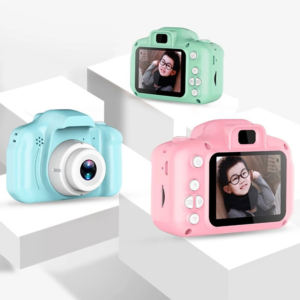 Children's Camera Digital Camera Mini Cartoon Photo Camera 2'' HD Screen Video Recorder Camcorder Toys For Child Birthday Gift