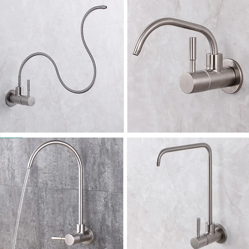 Wall mounted kitchen water drink faucet flexible hose drinking taps