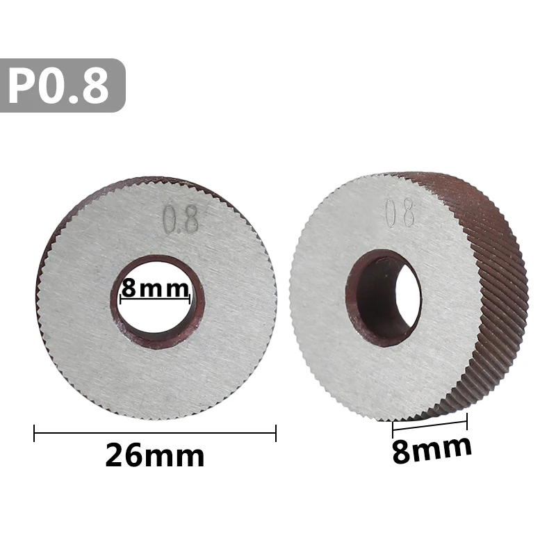 XCAN 2pcs 0.8mm Anti Slip Diagonal Coarse Knurling Wheel for Metal Lathe