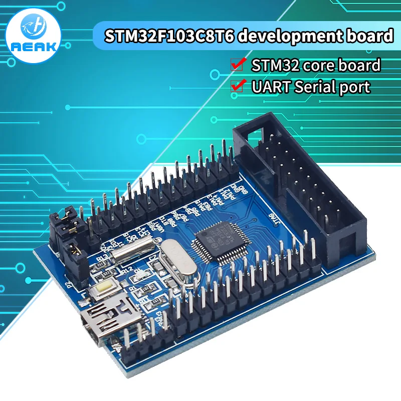 Original stm32f103c8t6 Cortex-M3 braço stm32 jtag placa de desenvolvimento do sistema