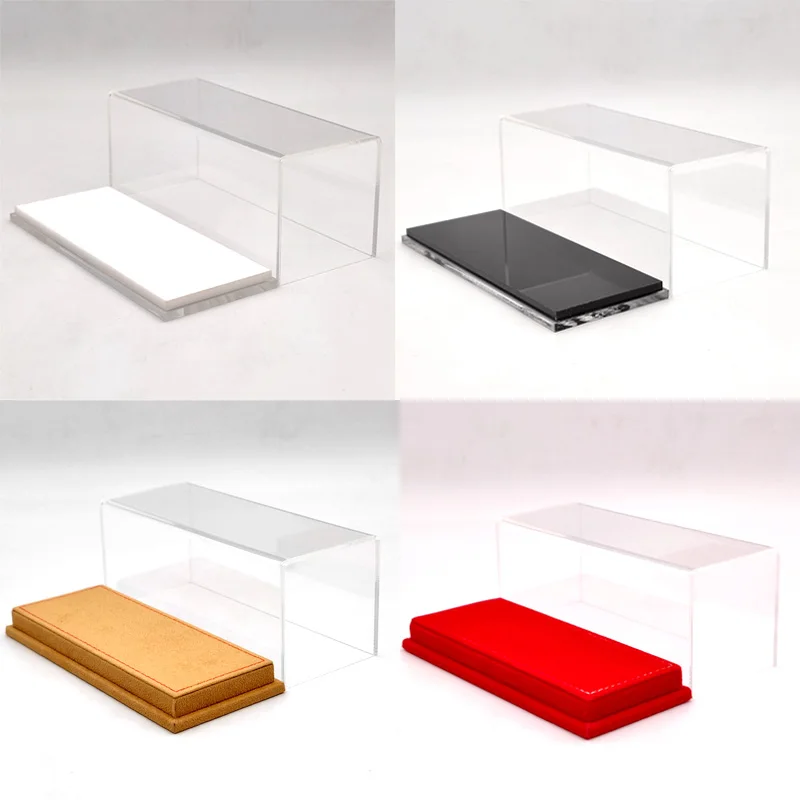 17cm Acrylic Case Display Box Transparent Dustproof Car Models High-End Base 1:43 Thicken