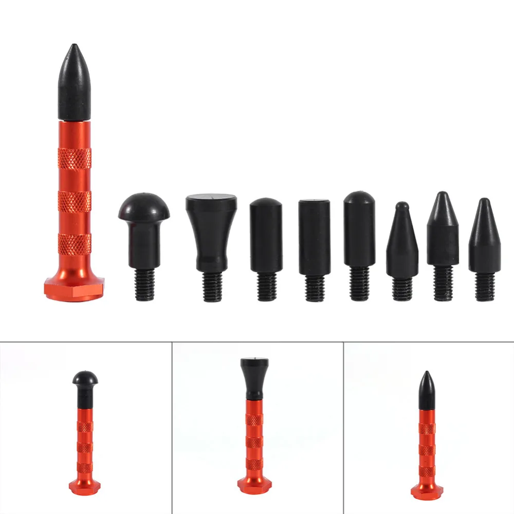 21pcs Hook Tools Push Rod Car CrowbarPaintless Dent Repair Tools Dent Puller Lifter Kits Ding Hail Puller Set with Tools Bag