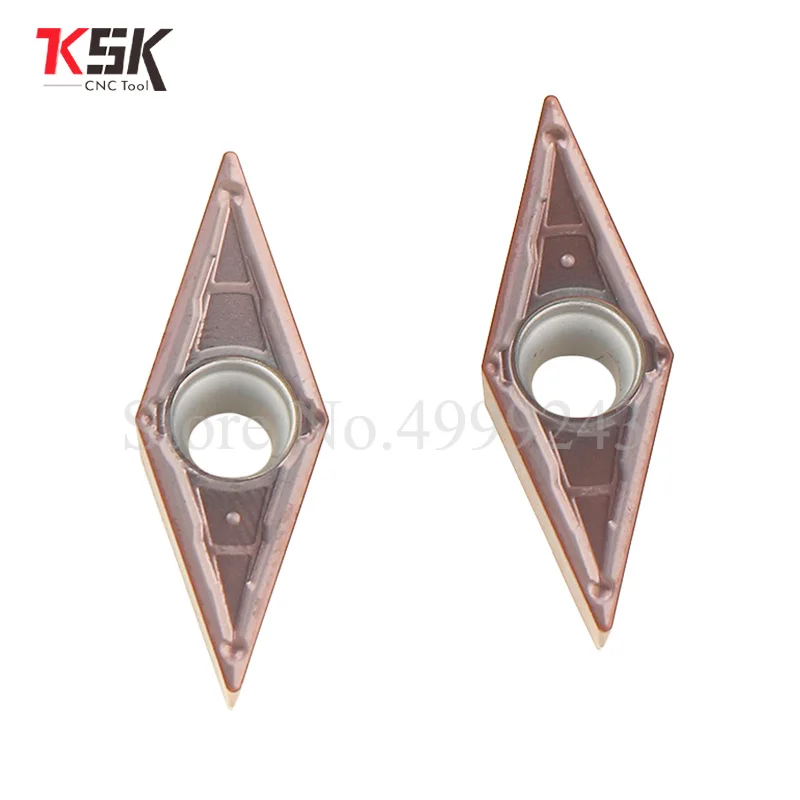 Cortador de aluminio VCGT110304 VCMT160404 VBMT11 para piezas redondas exteriores de acero inoxidable de cuchilla CNC, 10 piezas