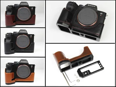 LB-A7RIV A7R4 A92 A9ii Quick Release L Plate/Bracket holder PU leather hand Grip for Sony A7RIV A7MIV camera Arca-Swiss RRS