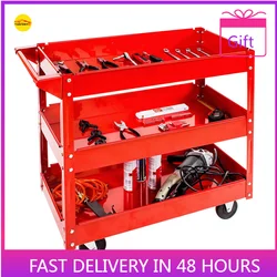 Wholesale 3-Level Garage Storage Heavy Duty Workshop Wheel Parts and Trolley Cabinet Cart Tool