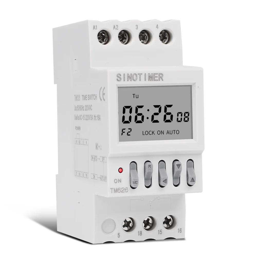 Two Groups Output Separate Control 7 Days Weekly Programmable 2 Channels Timer Switch Time Min. 1 Second Interval Clock Din Rail