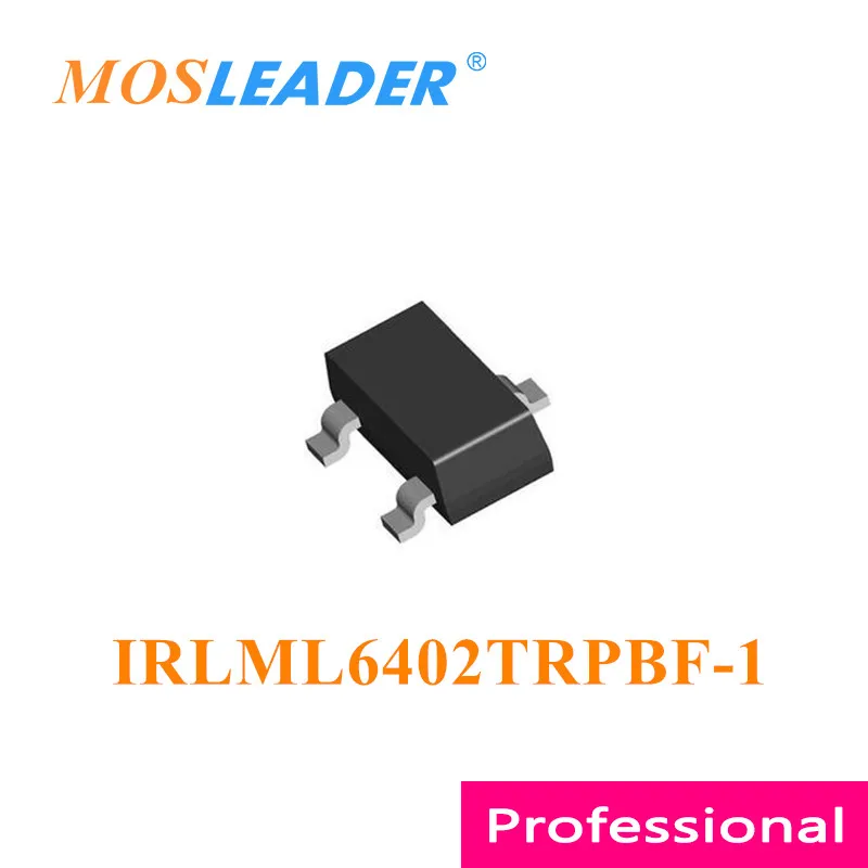 

Mosleader IRLML6402TRPBF-1 SOT23 3000PCS 20V P-Channel Rds=65mR 100mR Made in China High quality