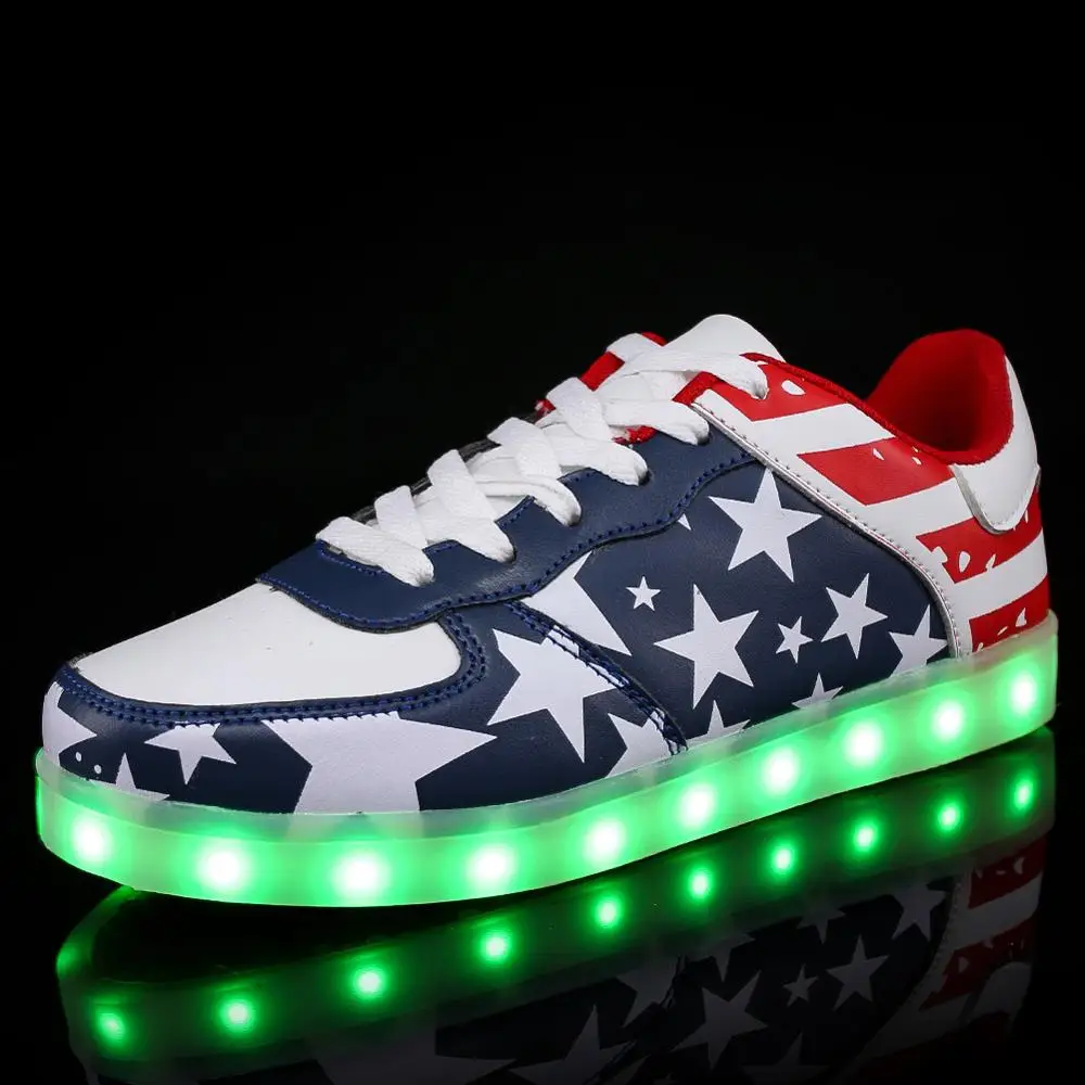 RayZing LED SHOES FOR couple Casual Shoes LED Glow Men Unisex USB Rechargeable LED Light UP Shoes for Adults LED Shoes