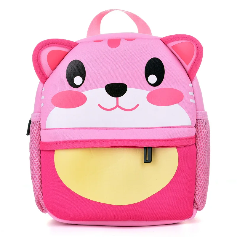 Super bonito gato dos desenhos animados mochila de alta qualidade crianças bonito gato padrão pupila mochila do bebê favorito das crianças educação precoce