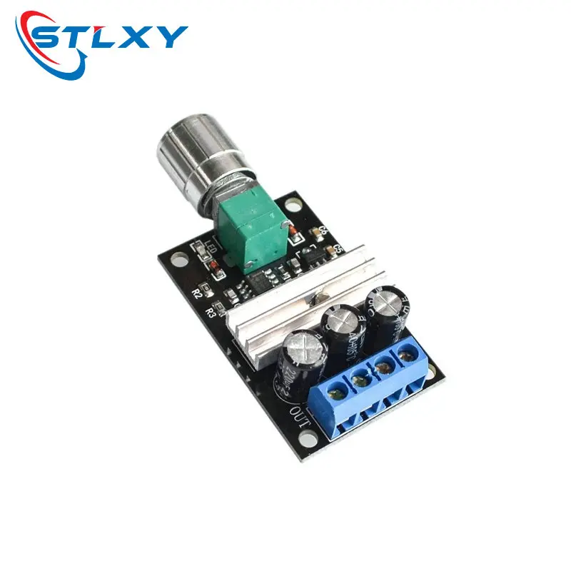 5Pcs Stlxy PWM DC Motor Speed Controller 6V 12V 24V 28V 3A Max 80W Stepless Speed Regulator With Potentiometer On Off Switch