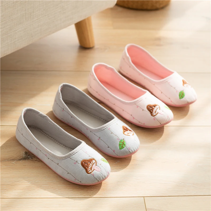 Summer Thin Bag With Breathable Soft Sole Pregnant WomanAt Home Slipper Anti-Slip Room Outerwear  Girl Shoes Slippers