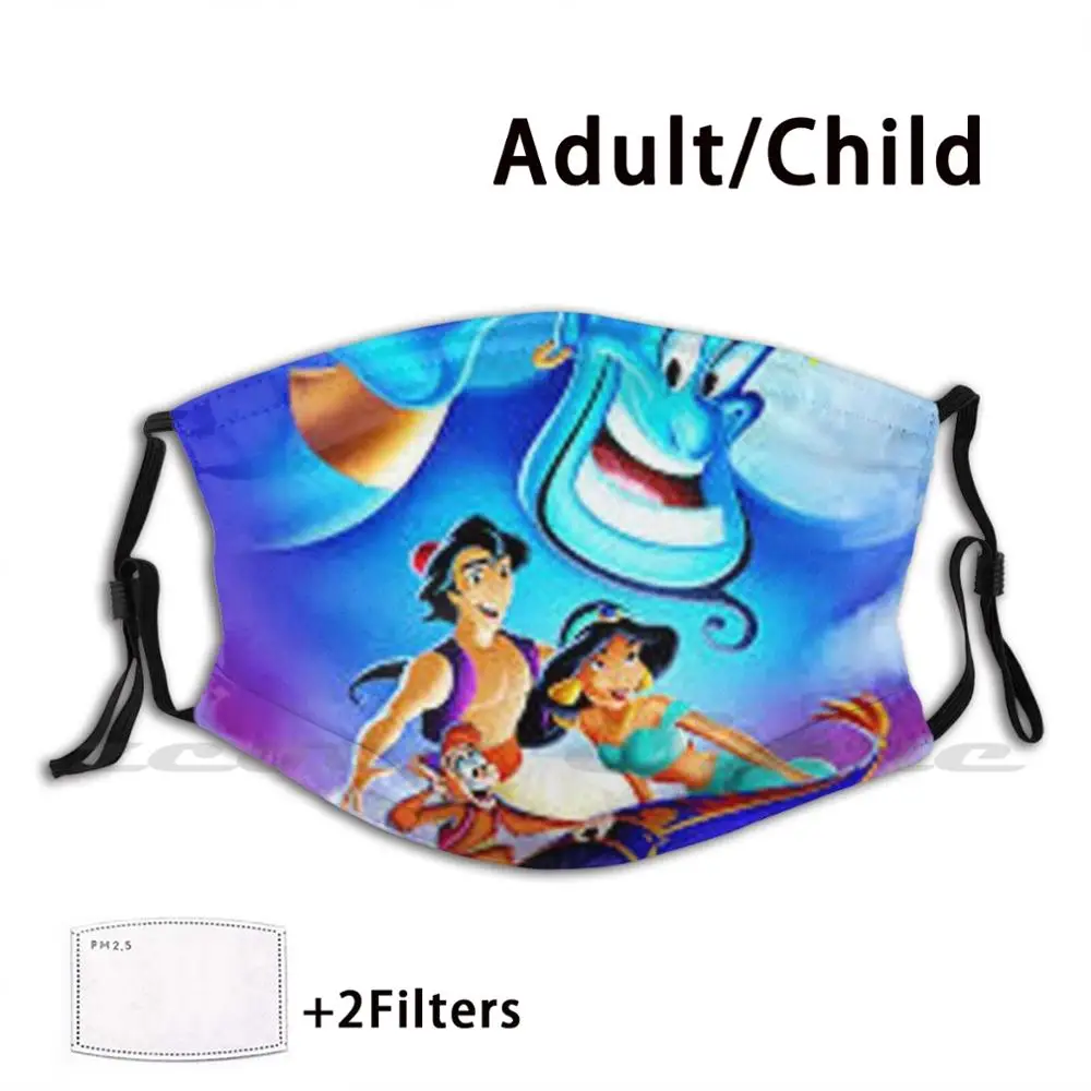 

Aladdin Ka Chirag Custom Pattern Washable Filter Pm2.5 Adult Kids Mask Aladdin Chirag