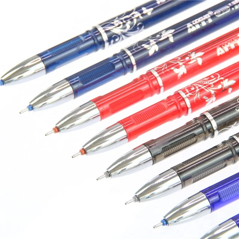 4 Pcs Erasable Gel Ink Is Blue Red Dark Blue and Black Ink Writing Neutral Pen