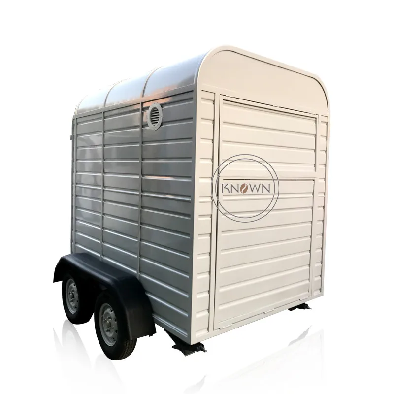 White Color Concession Ice Cream Trailer Mobile Fast Food Pizza Vending Cart Truck for Sale