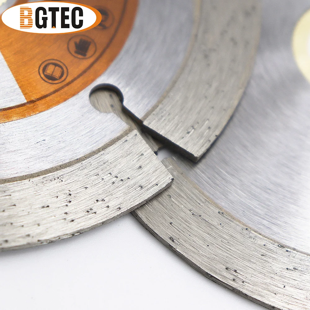 BGTEC 1pc 4/4.5/5/6/7/9inch Diamond Saw Blade Cut Plate 105-230mm Granite Marble Concrete Stone Tile Dry Cutting Disc