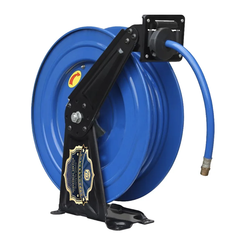 15m High-Pressure Automatic Retractable Grease Machine Hose Reel Shrink Tube Lubricating Grease Reel Rubber Making Machinery