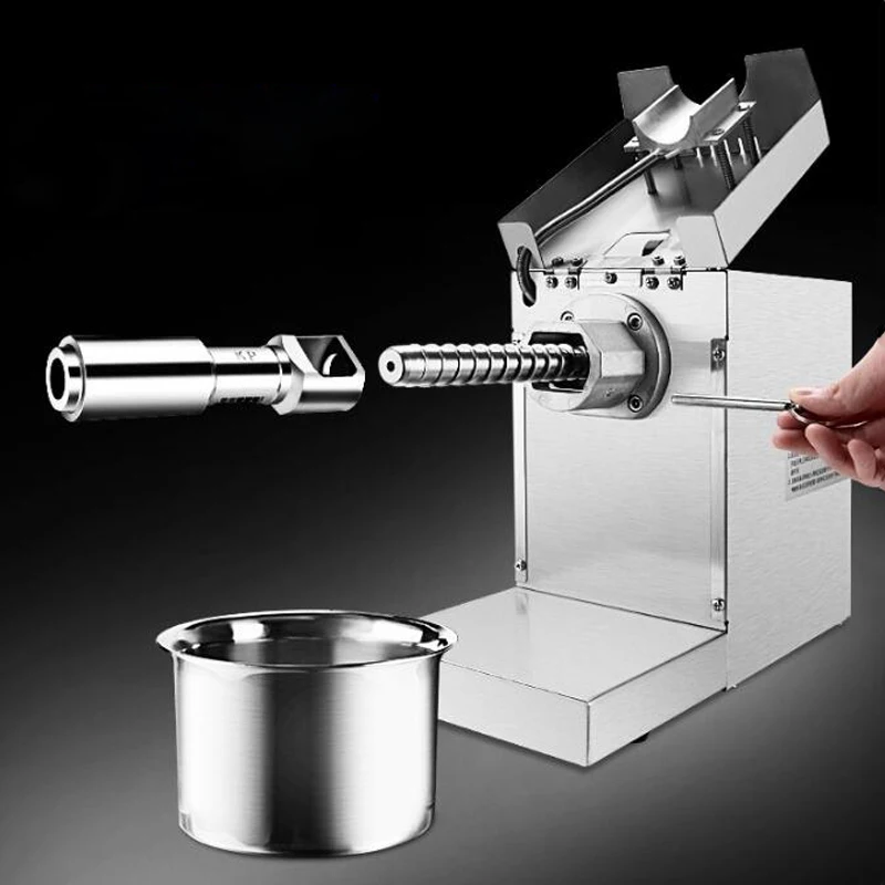 Hoàn Toàn Tự Động Ép Dầu Nhà Đa Năng Ăn Nhỏ Đậu Phộng Hạt Óc Chó Nóng Lạnh Đôi Bóp