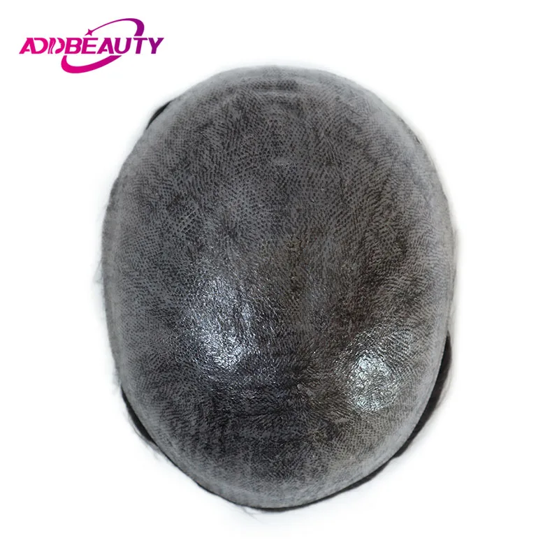 Men Toupee Indian Human Hair Wigs Thin Skin Human Remy Hair Wigs With Knots Invisible Natural Hairline Indian Hair System Units