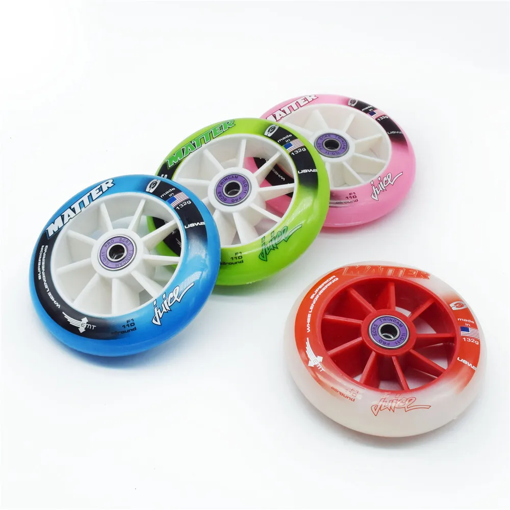 8 Pcs/Lot MATTER Juice Inline Speed Skating Wheel, 90mm 100mm 110mm Superior Roller Skate for Speeding Racing for PowerSlide