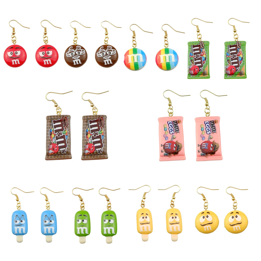 Pendientes de gota de caramelo para niñas, aretes de helado, regalos hechos a mano, disfraz de estilo moderno, joyería para niños, envío directo