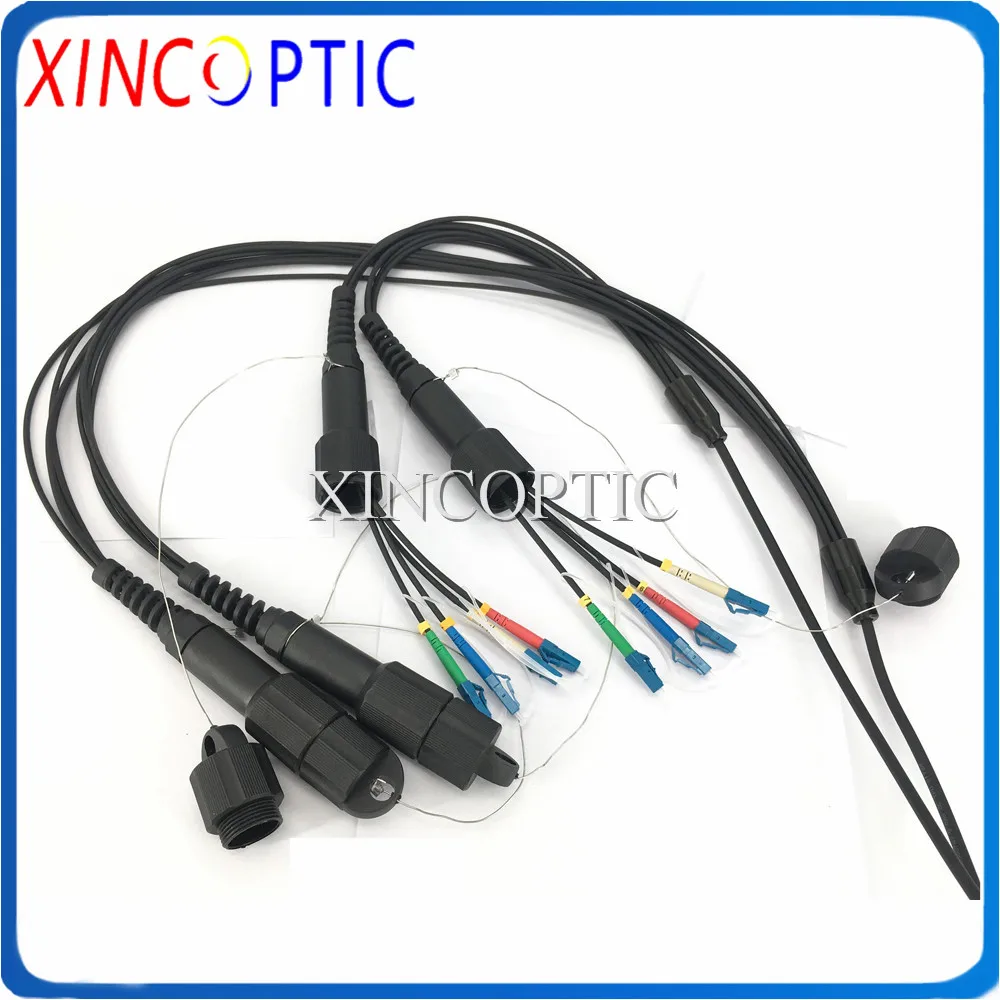 8F 200Meters Single Mode Armored Patch Cord 8C 200M SM G657A LSZH/TPU Jacket PDLC SC FC ST 8Fiber Jumper Cable with PCD310 Reel