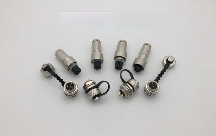 Enchufe de aviación G12 M12 12G 2 3 4 5 6 7-pin conector impermeable IP67 apertura 12
