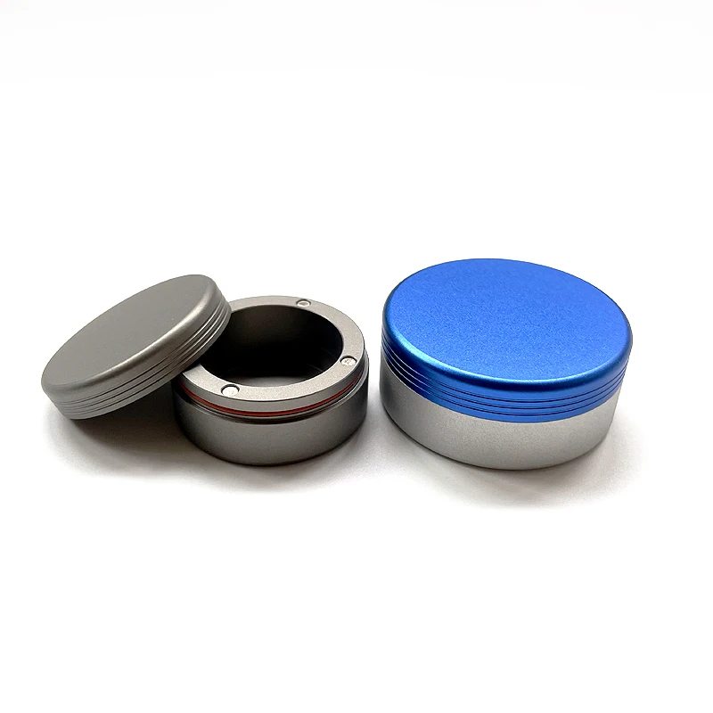 EDC Round Mini Waterproof Storage Waterproof Case Travel Pill Case Contact Lens Case