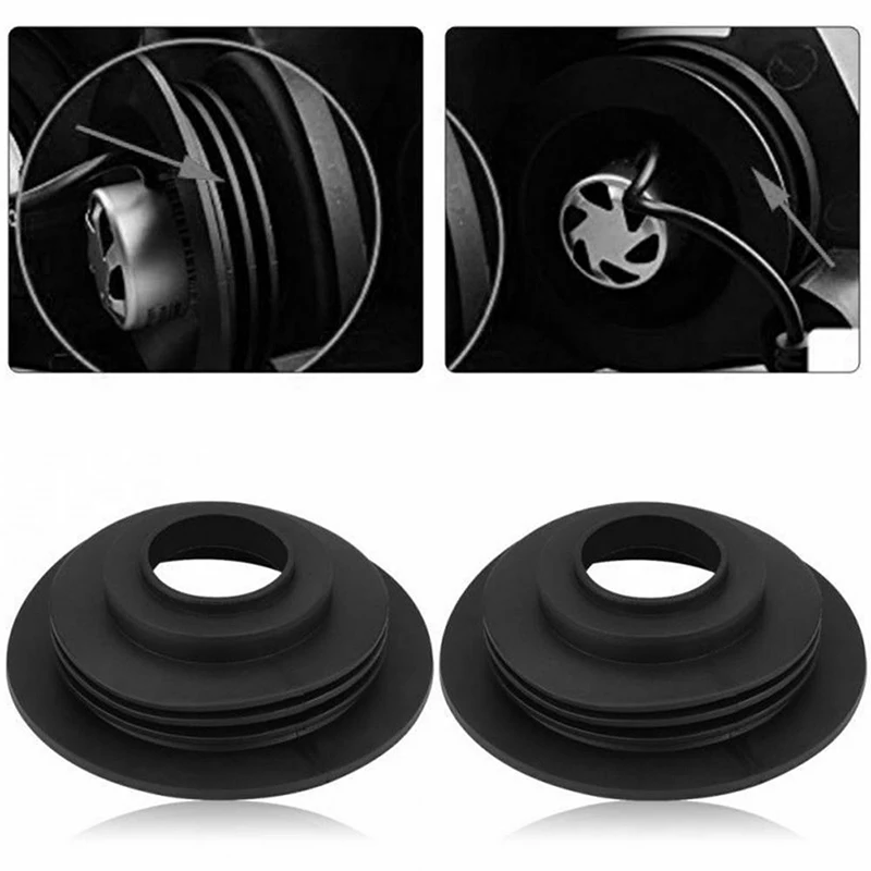 1X Soft Rubber Dust Cover For Car Auto Headlight Universal LED Light Seal Cap