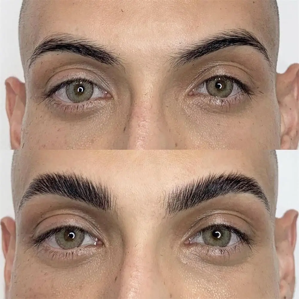 Zestaw do laminacji brwi 3D, wodoodporny, długotrwały, efekt liftingu brwi, utrwalanie brwi, keratyna, brwi 3D o efekcie piórka
