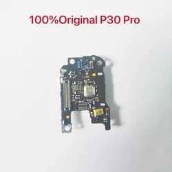 Soporte de lector de tarjetas SIM/SD para Huawei P30 Pro, placa de conexión con Cable flexible de micrófono