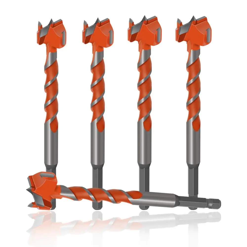 1PC 16Mm-25Mm Lagi Forstner Tips Alat Lubang Saw Cutter Engsel Membosankan Bor Bit Round shank Wolfram Karbida Cutte