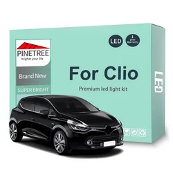 Led Interior Light Kit for Renault Clio 2 3 4 II III IV MK2 MK3 MK4 1998-2015 2016 2017 2018 LED Bulbs Canbus Error Free