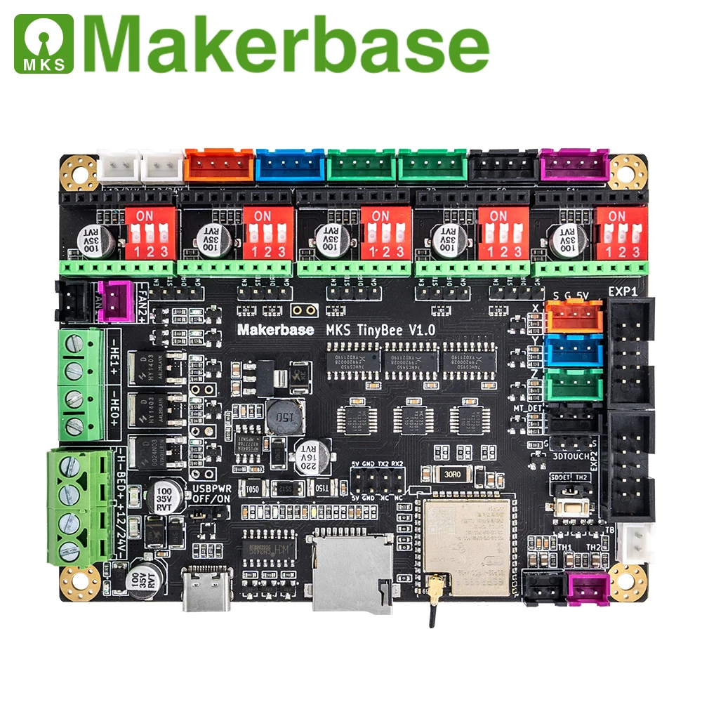 Makerbase MKS TinyBee 3D printer Control Board ESP32 MCU 3D Printer parts TFT screen wifi function WEB Control