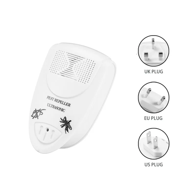 Ultrasonic Mosquito Repellent, Cockroach And Fly Killer, Indoor Anti Mosquito And Anti Rodent Device,US/EU/UK Plug