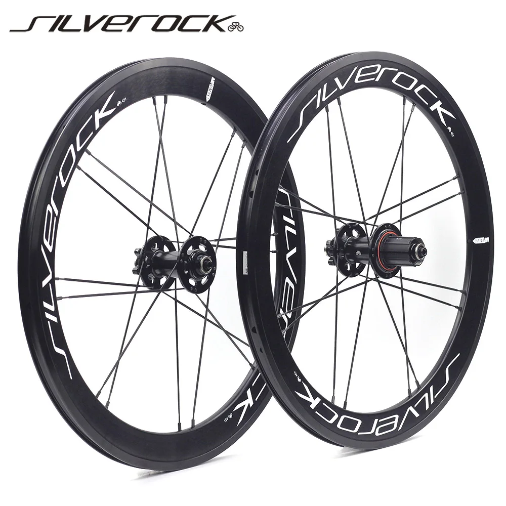 

SILVEROCK Alloy Wheels 20" 406 451 1 1/8 Disc Brake 11 Speed for JAVA AIRA TERN Fnhon Blast NEO Folding Bike Minivelo Wheelset