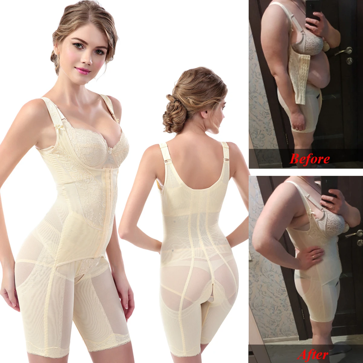 Modelowanie całego ciała modelujący pasek modelujący, bielizna wyszczuplająca bezszwowy gorset do modelowania talii