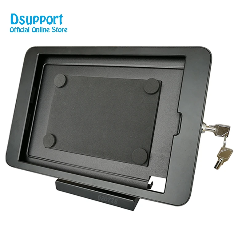 Desktop e Wall Mount Caso Anti-Roubo com Segurança Stand Bloqueio Titular, tela giratória, preto, iPad Pro 12,9"
