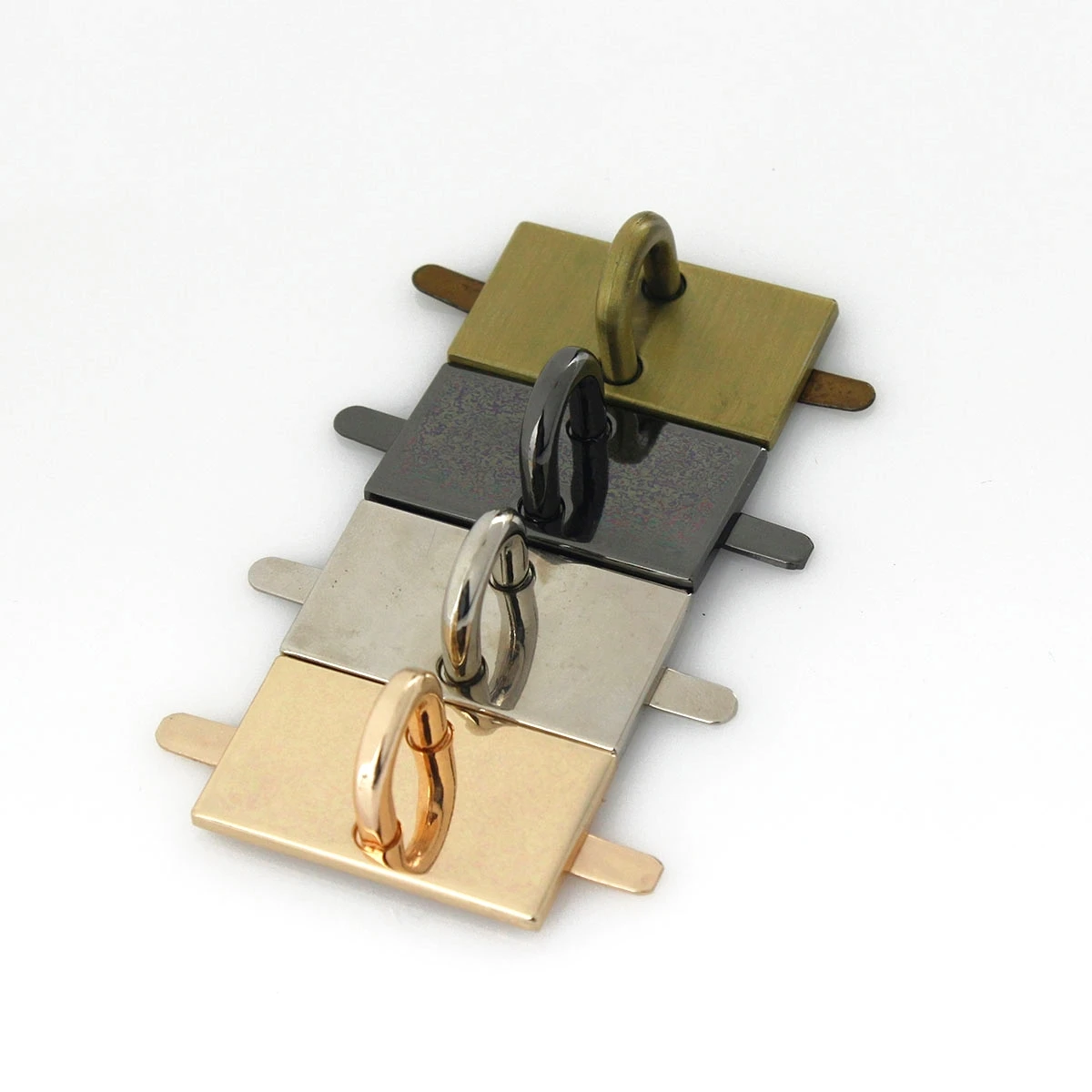 1pcs Zinc Alloy Bag Lock Base Fashion Clip Buckle for DIY Handbag Bag Purse Luggage Hardware Closure Bag Parts Accessories