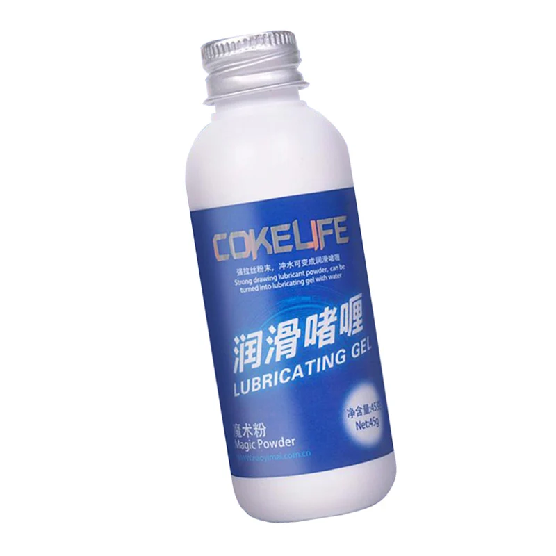 COKEFELI Water Base Mixed Using with Water Oil Magic Powder Lubricant Gel for Vaginal Breast Anal Sex Lubrication Sex Grease 45g