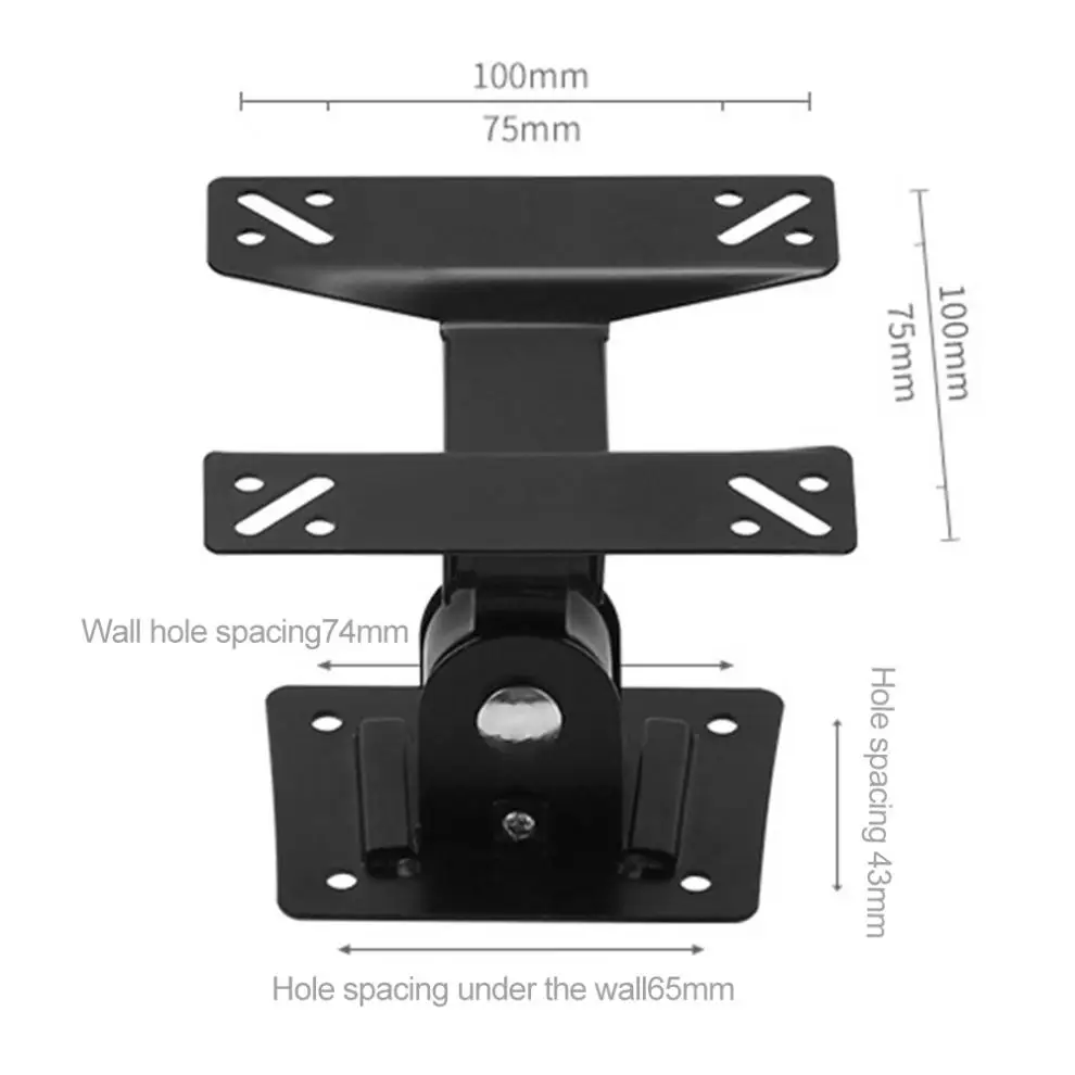 Universal F01 Adjustable 10KG TV Wall Mount Bracket Support 180 Degree Rotation for 14 - 27 Inch LCD LED Flat Panel TV