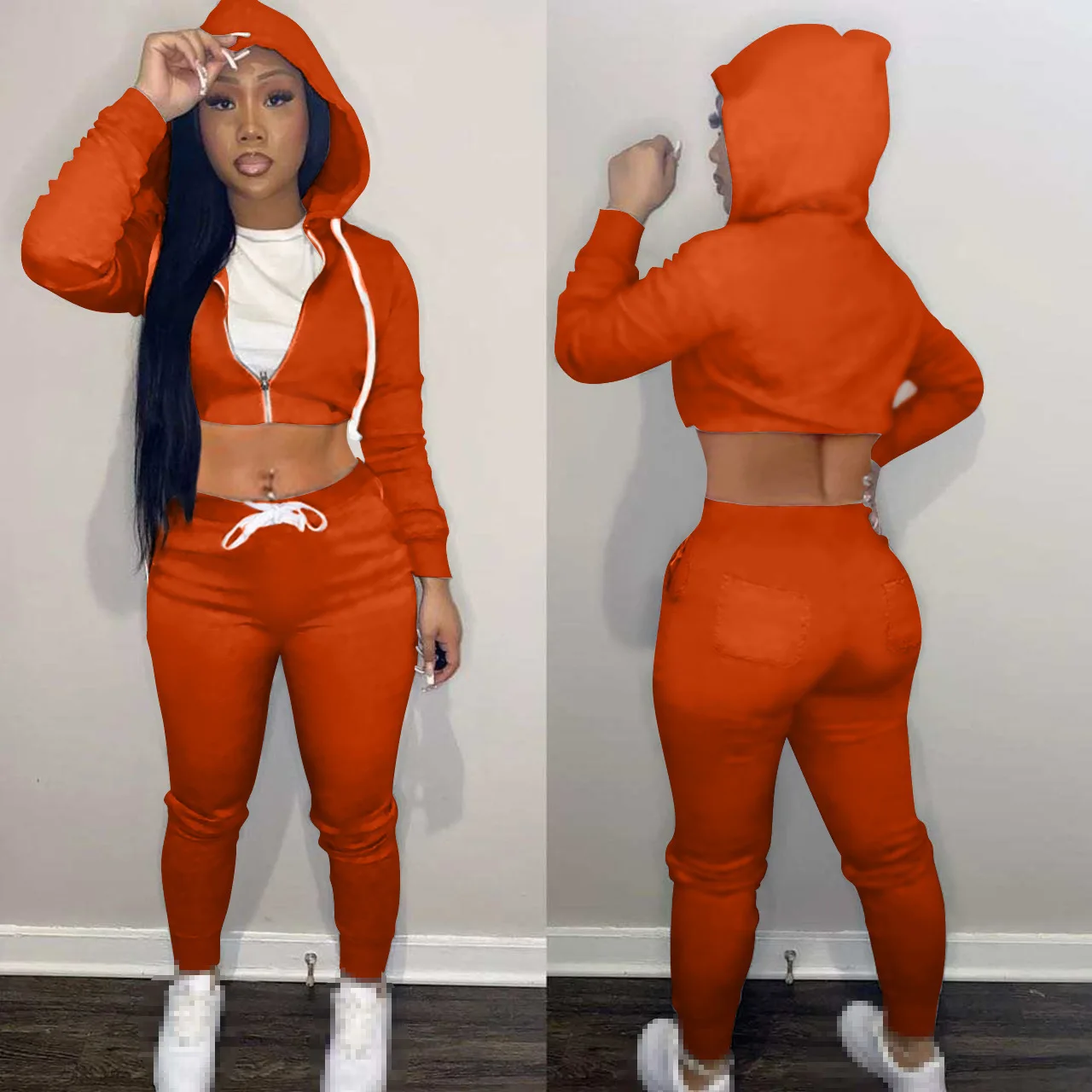 two piece set fall clothes for women 2 piece set women outfits long sleeve pants sets pants suits tracksuits sweatsuits female