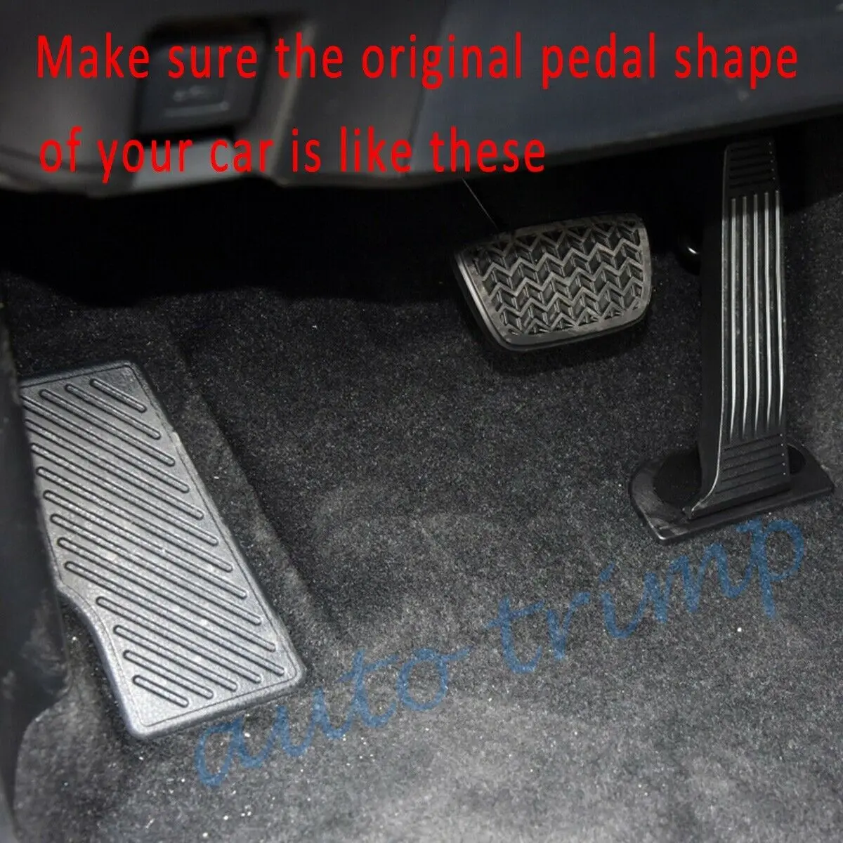 Fit For Toyota Camry 2018 2019 2020 3PCS Accelerator Brake Pedals Foot Rest Footrest Fuel Gas Pad Throttle Pedal