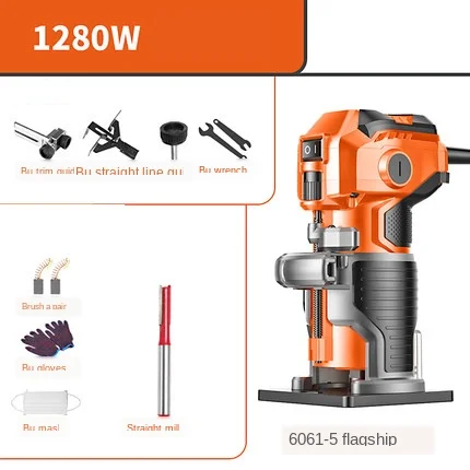 220V Electric Trimmer 1280W 35000r/min Wood Trimmer Electro Tools Router Wood Milling Machine for Joiners Renovator Woodworking